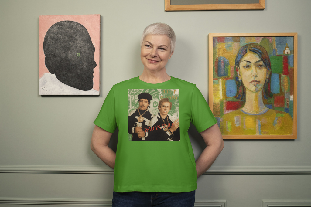 Vintage Rap Duo Photo Tee – Retro Hip Hop Duo Parody T Shirt