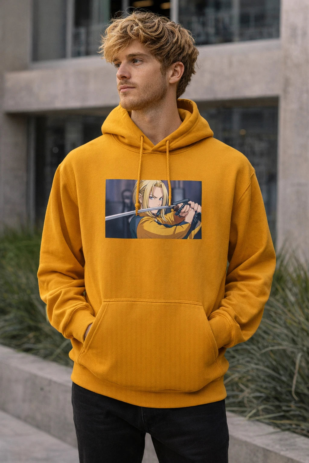 Cyber Bride Android Katana Revenge Anime Hoodie